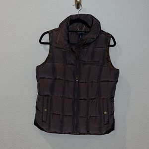 Lands End. S. 6-8. Brown puffer vest. Like new! make an offer